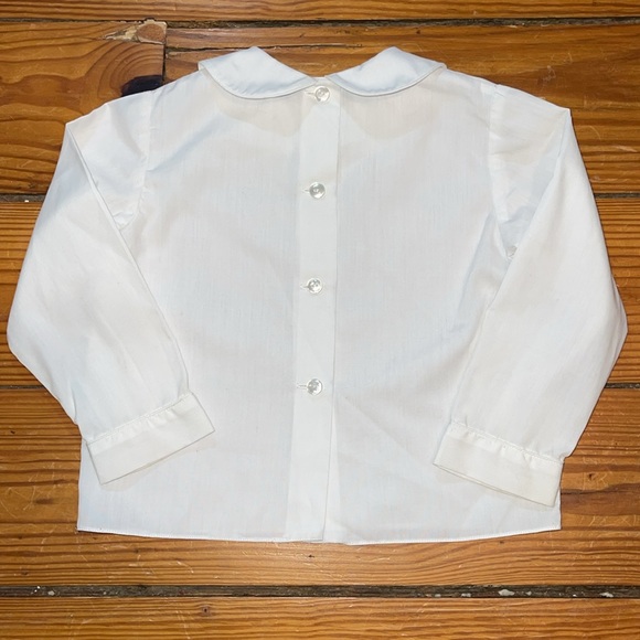 Boys long sleeve Peter Pan collar long sleeve dress shirt size 24M - Picture 2 of 2
